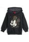 Blusa de Moletom Disney Infantil Camuflado Grafite - Marca Disney