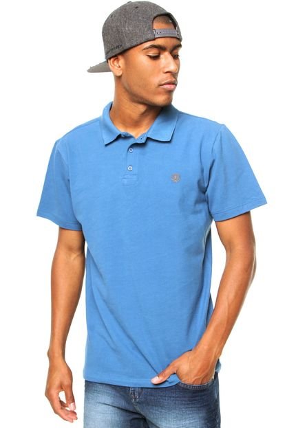 Camisa Polo Element Logo Azul - Marca Element