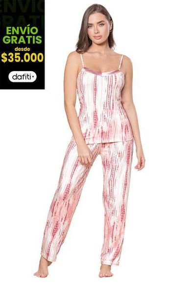 Pijama Mujer Blanco Rosa Mp 34865 Compra Ahora Dafiti Colombia