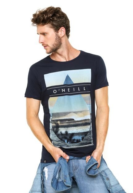 Camiseta O'Neill Framed Drop Azul-Marinho - Marca O'Neill