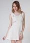 Vestido Dress To Recorte Off-white - Marca Dress to