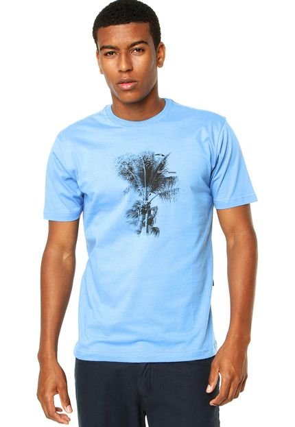 Camiseta Tropical Camiseta Tropical Brasil Estampada Azul - Marca Tropical Brasil