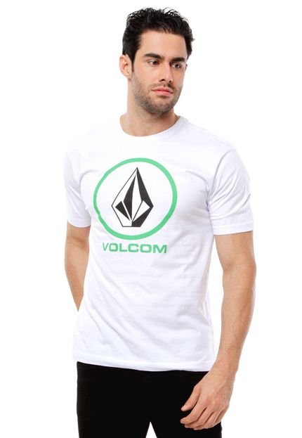 Camiseta Volcom Silk Circle Staple Branca - Marca Volcom