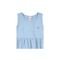 Vestido Infantil Menina Em Cotton Quadriculado Azul Claro Incolor - Marca Brandili