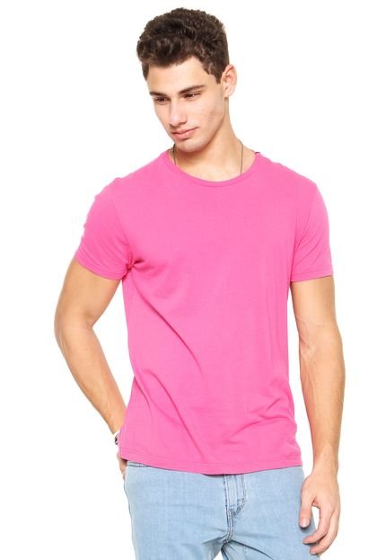 Camiseta Calvin Klein Jeans Estampada Rosa - Marca Calvin Klein Jeans