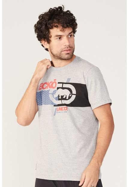 Camiseta Ecko Estampada Bege Mescla - Marca Ecko
