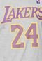 Camiseta NBA Los Angeles Lakers Bryant 24 Cinza - Marca NBA