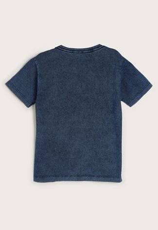 Camiseta Infantil Reserva Mini Logo Azul-Marinho