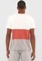 Camiseta O'Neill Color Block Off-White/Laranja - Marca O'Neill