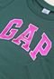Blusa Infantil de Moletom GAP Logo Verde - Marca GAP