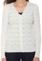 Cardigan For Why Tricot Textura Off-White - Marca For Why