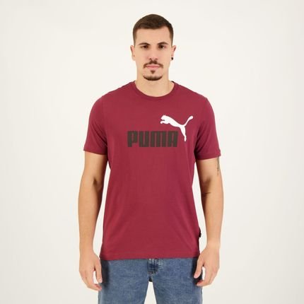 Camiseta Puma ESS  2Col Logo Vinho - Marca Puma
