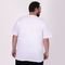Camiseta Reta Masculina Gola V Super Branco - Marca Basicamente.