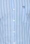 Camisa Mr. kitsch Listrada Azul/Laranja - Marca MR. KITSCH