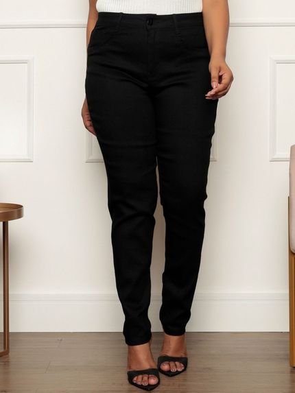 Calça Jeans Plus Size Onix Feminina Preta - Marca CKF Wear