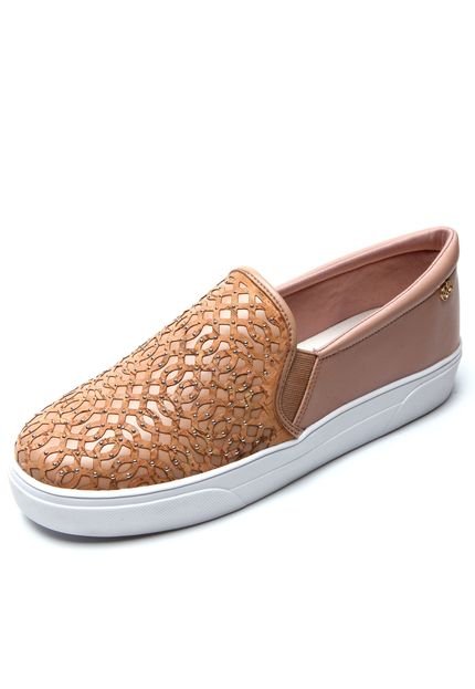 Slip On Dumond Textura Nude - Marca Dumond