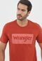 Camiseta Wrangler Logo Laranja - Marca Wrangler