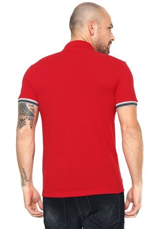 Camisa Polo Lacoste Slim Vermelha