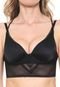 Top Valisere Push Up Tule Preto - Marca Valisere