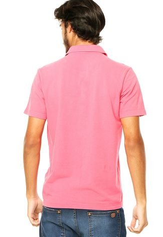 Camisa Polo Cavalera Padries Geométrica Rosa