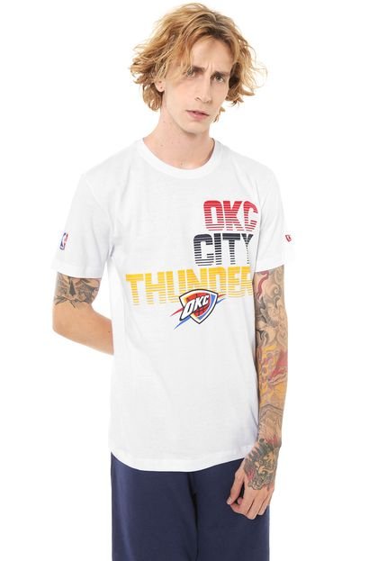 Camiseta New Era Oklahoma City Thunder Branca - Marca New Era