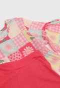 Conjunto 2pçs Manga Curta Elian Blusa E Short Rosa - Marca Elian