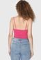 Top Forever 21 Drapeado Pink - Marca Forever 21