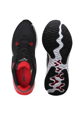 Tênis Nike Renew Run Preto/Vermelho