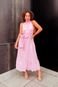 Vestido Vanibele Midi Rosa - Marca Vanibele