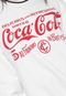 Moletom Flanelado Fechado Coca-Cola Jeans Lettering Branco - Marca Coca-Cola Jeans