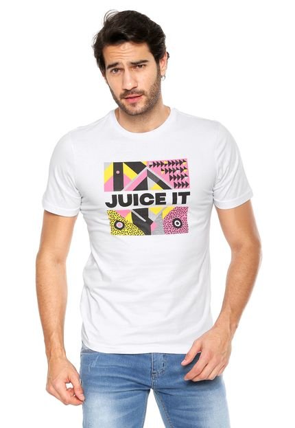 Camiseta Juice It Manga Curta 90s Wave Branca - Marca Juice It