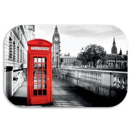 Tapete Decorativo  Wevans London 40cm X 60cm Preto - Marca Wevans