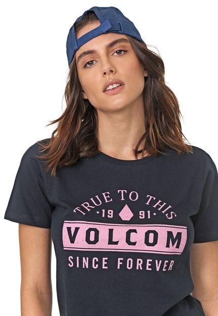 Camiseta Volcom Slide Or Die Azul-marinho - Marca Volcom