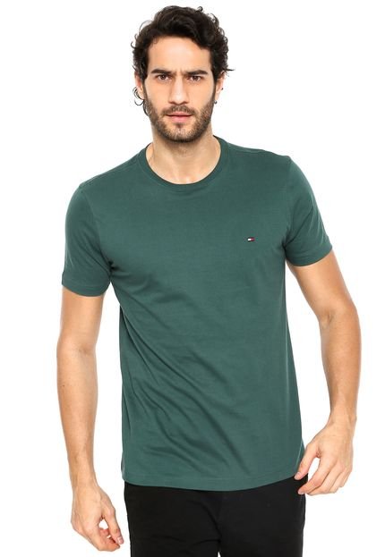 Camiseta Tommy Hilfiger Slim Verde - Marca Tommy Hilfiger