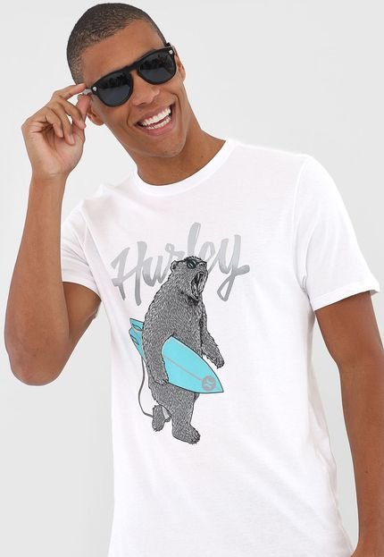 Camiseta Hurley Surfbear Branca - Marca Hurley
