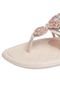 Rasteira Piccadilly Dedo Flores Nude - Marca Piccadilly