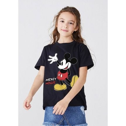 Camiseta Hering Kids Daisy Mickey and Friends Unissex   PRETO - Marca Hering