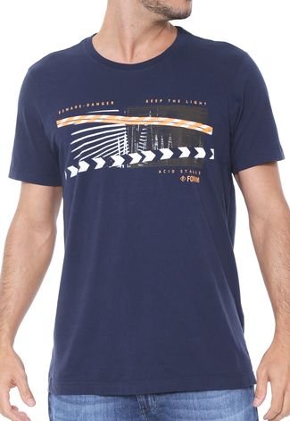 Camiseta Forum Estampada Azul-marinho