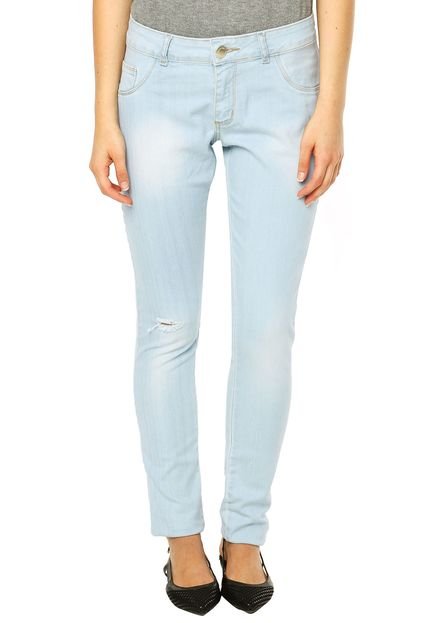 Calça Jeans Mercatto Estonada Reta New Azul - Marca Mercatto
