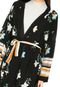 Kimono Acrobat Floral Preto - Marca Acrobat