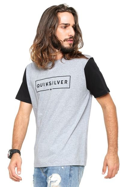 Camiseta Quiksilver Logo Cinza - Marca Quiksilver