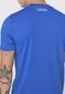 Camiseta Lacoste Listras Azul/Branca - Marca Lacoste