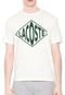 Camiseta Lacoste L!VE Logo Off-white - Marca Lacoste