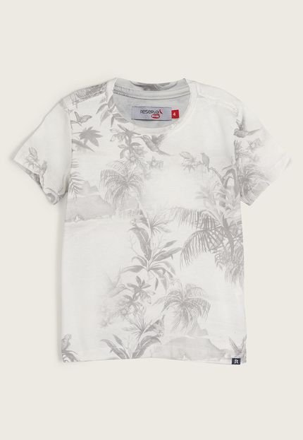 Camiseta Infantil Reserva Mini Folhagem Branca - Marca Reserva Mini