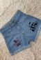 Shorts Jeans Feminino Juvenil Estampado Cat Barra Desfiada Moda Fashion Kids - Marca CADENTE WORLD PAIXAO