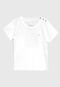 Camiseta VRK KIDS Infantil Botões Branco - Marca VRK KIDS