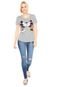 Blusa Cativa Disney Beijo Cinza - Marca Cativa Disney