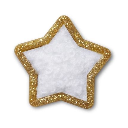 Jibbitz™ patch estrela brilhante  unico Branco - Marca Crocs
