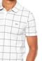 Camisa Polo Lacoste Regular Fit Geométrica Branca - Marca Lacoste