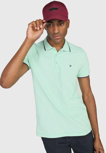 Camisa Polo Malwee Slim Frisos Verde - Marca Malwee